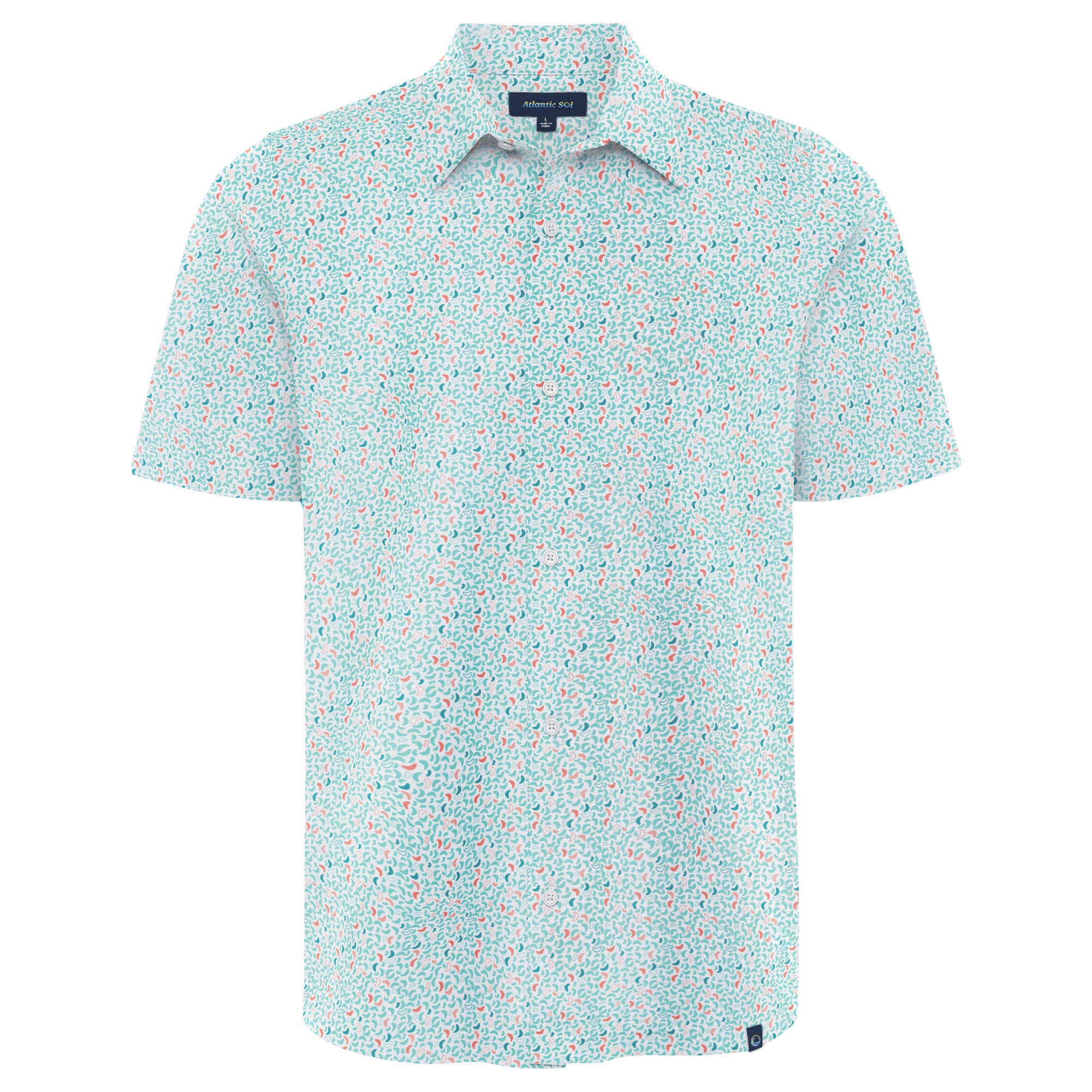 Sunset Button Down in Outer Banks Bluebird – Atlantic Sol